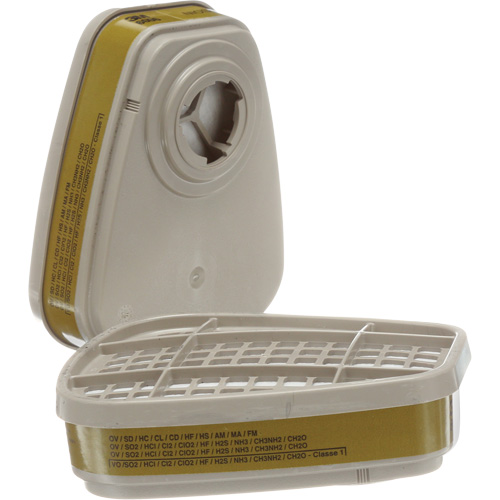 Cartouches pour respirateur s&eacute;rie 6000, Cartouche gaz/vapeur, Gaz multiples/Vapeurs Ontario Packaging