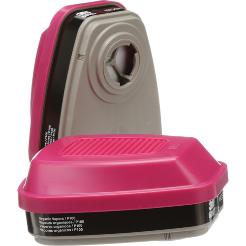 Cartouches pour respirateur s&eacute;rie 6000, Cartouche gaz/vapeur, Vapeurs organiques/P100 Ontario Packaging