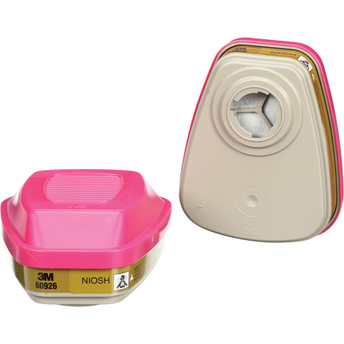 6000 Series Respirator Cartridges, Gas/Vapour Cartridge, Multi-Gas/Vapour/P100 Ontario Packaging