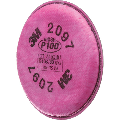 Pr&eacute;filtres pour respirateurs s&eacute;rie 2000, Filtre contre les particules, Vapeurs organiques/P100 Ontario Packaging