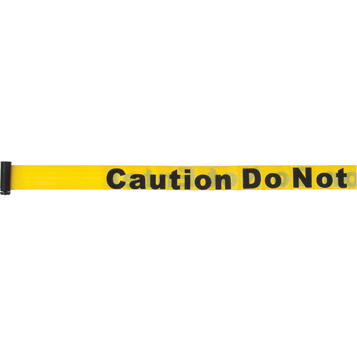 Cartouches de ruban pour assembler vos propre barri&egrave;res de contr&ocirc;le des foules, Caution Do Not Enter, 7', Ruban Jaune Ontario Packaging