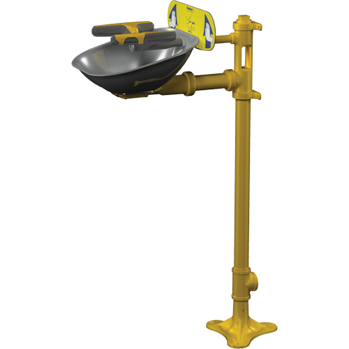 Halo Face/Eyewash Stations, Pedestal Installation, Stainless Steel Bowl Ontario Packaging