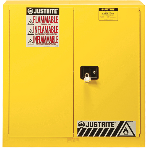 Sure-Grip&reg; EX Flammable Safety Cabinet, 30 gal., 2 Door, 36" W x 35" H x 24" D Ontario Packaging