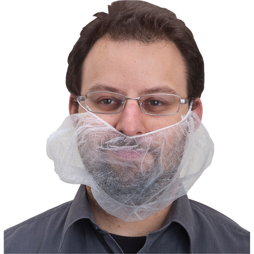 Beard Nets, Polypropylene, White Ontario Packaging