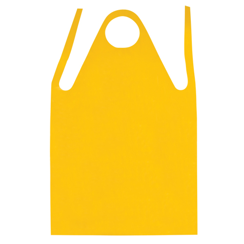 Apron, Polyurethane, 45" L x 35" W, Yellow Ontario Packaging