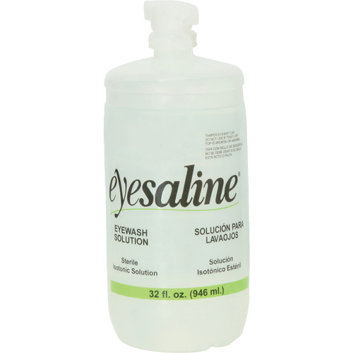 Saline Eyewash Bottles, Full Bottle, 32 oz. Ontario Packaging
