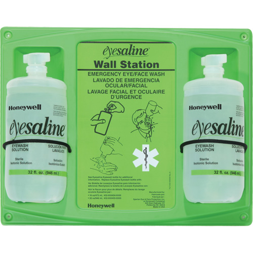 Saline Eyewash Wall Station, Double Ontario Packaging
