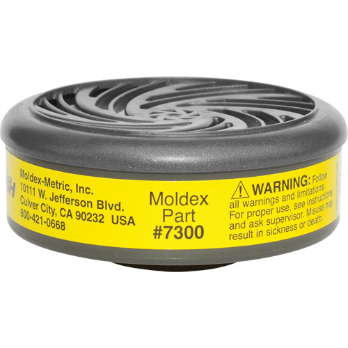 Filtres pour respirateur s&eacute;rie 7000/9000, Cartouche gaz/vapeur, Vapeurs organiques/Gaz acides Ontario Packaging