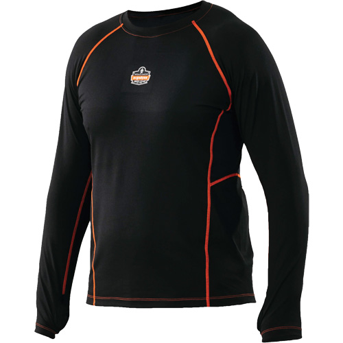 Long Sleeve Thermal Shirts, Men's, Medium, Black Ontario Packaging