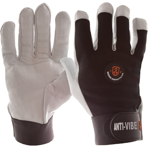 Anti-Vibration Air Glove&reg;, Size Medium, Pearl Leather Palm Ontario Packaging