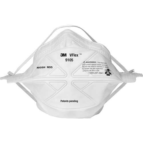 9105 V-Flex Particulate Respirators, N95, NIOSH Certified Ontario Packaging
