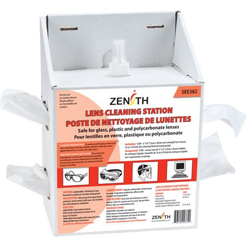 Poste de nettoyage jetables pour lentilles, Carton, 8" lo x 5" p x 12-1/2" h Ontario Packaging