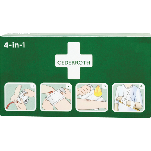 Cederroth 4-in-1 Bloodstopper, 9" L x 5-1/2" W Ontario Packaging