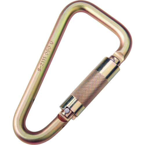 Saflok Carabiners, Steel, 3600 lbs Capacity Ontario Packaging