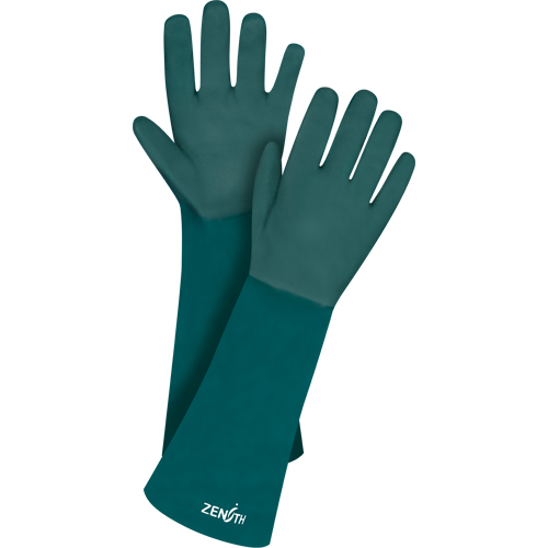 Gants verts &agrave; double enduit, 18" lo, PVC, Doublure en Jersey de coton, 70 mils Ontario Packaging