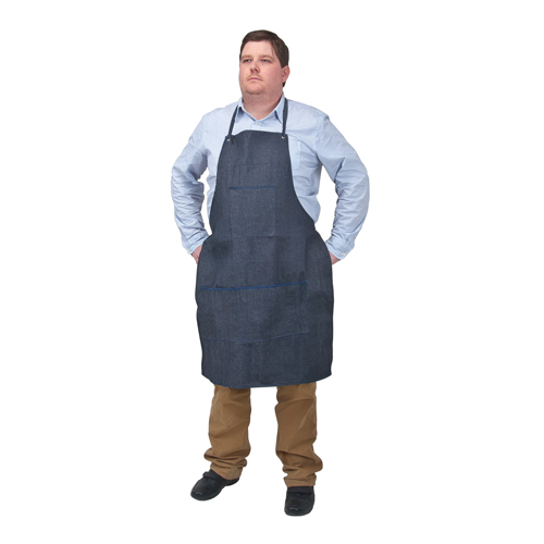 Apron, Cotton, 38" L x 28" W, Blue Ontario Packaging