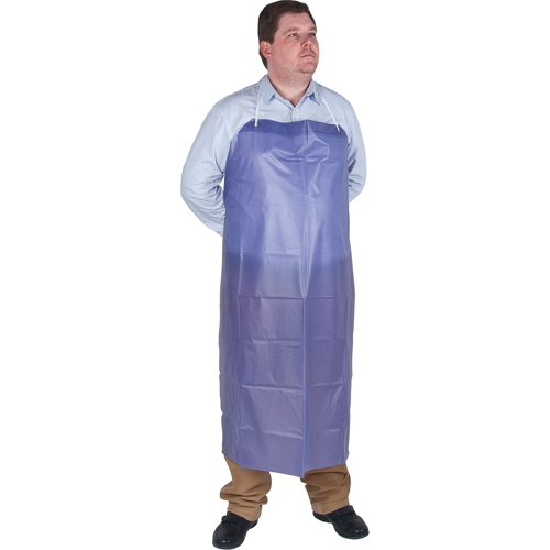 Lightweight Apron, Vinyl, 45" L x 36" W, Blue Ontario Packaging