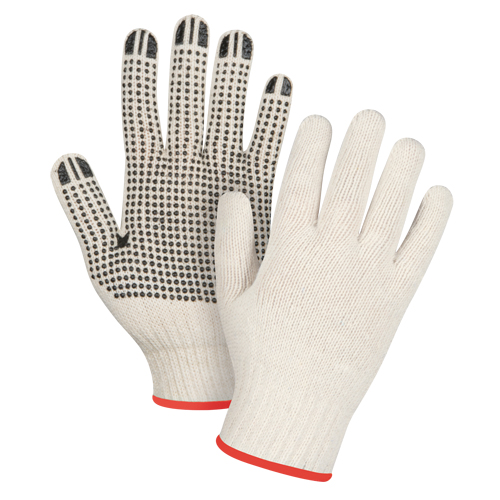 Gants tricot&eacute;s de poids lourd, Poly/coton, Un c&ocirc;t&eacute;, Calibre 7, Petit Ontario Packaging