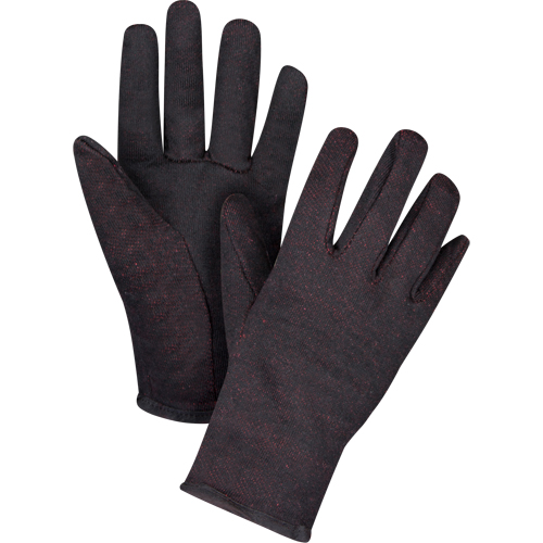 Gants de jersey, Grand, Brun, Molleton rouge, &agrave; enfiler Ontario Packaging