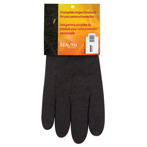 Jersey Gloves, Large, Brown, Unlined, Knit Wrist Ontario Packaging