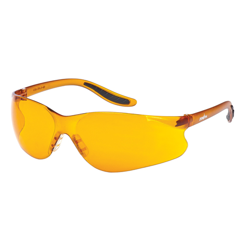 Z500 Series Safety Glasses, Orange Lens, Anti-Scratch, ANSI Z87+/Meets/Exceeds CSA Z94.3 Ontario Packaging