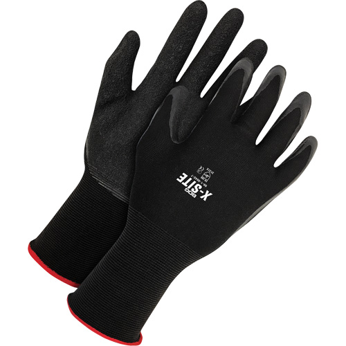 Gants enduits X-Site, Petit, R&ecirc;vetement Latex, Calibre 15, Enveloppe en Nylon Ontario Packaging
