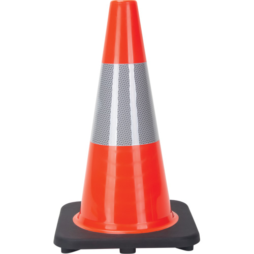 Traffic Cone, 18", Orange, 6" Reflective Collar(s) Ontario Packaging