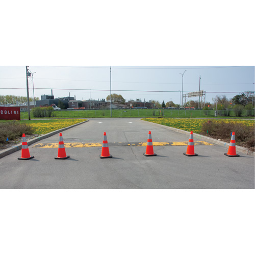 Traffic Cone, 28", Orange, 4" & 6" Reflective Collar(s) Ontario Packaging