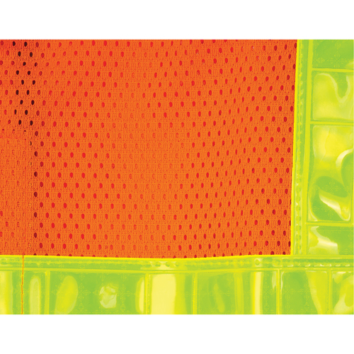 5-Point Tear-Away Traffic Safety Vest, High Visibility Orange, Medium, Polyester Ontario Packaging