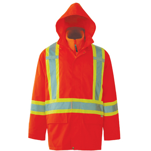Vestes de s&eacute;curit&eacute; 3 en 1 Journeyman, Polyester, Orange haute visibilit&eacute;, Petit Ontario Packaging