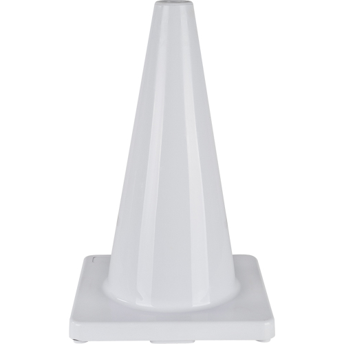 Coloured Traffic Cone, 18", White Ontario Packaging