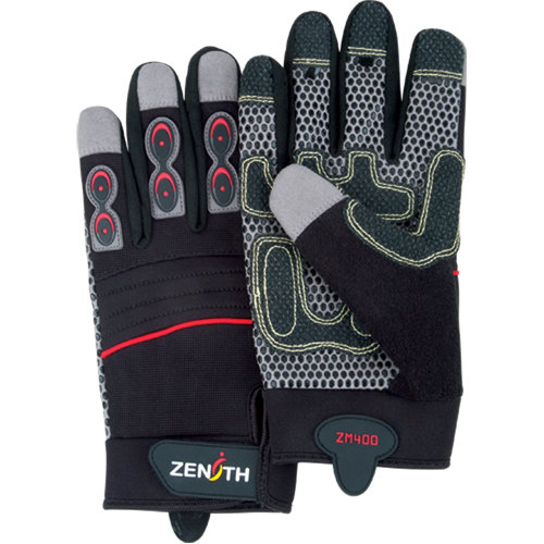 ZM400 Premium Mechanic's Gloves, Synthetic Palm, Size Medium Ontario Packaging