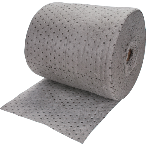Rouleaux absorbants li&eacute;s de premi&egrave;re qualit&eacute;, Poids moyen, 150' lo x 15" la, Absorption 20 gal. Ontario Packaging