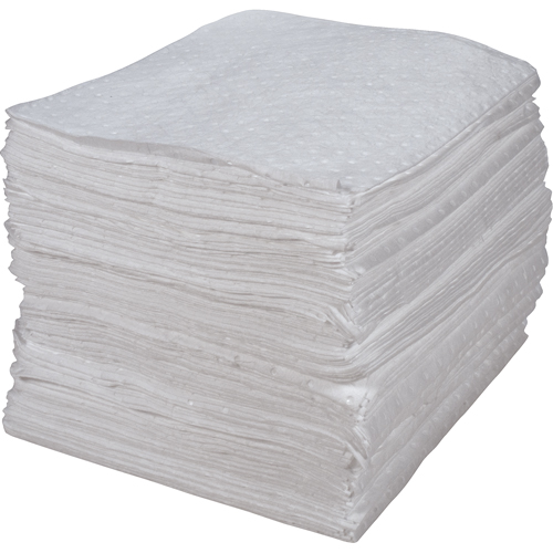 Premium Bonded Sorbent Pads, Oil Only, 15" x 17", 30 gal. Absorbancy Ontario Packaging