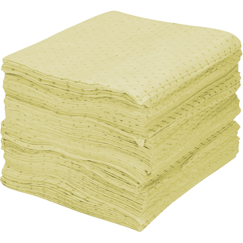Premium Fine Fiber Sorbent Pads, Hazmat, 15" x 17", 30 gal. Absorbancy Ontario Packaging