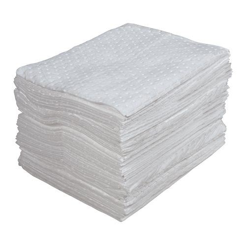 Premium Laminated (SMS) Sorbent Pads, Oil Only, 15" x 17", 25 gal. Absorbancy Ontario Packaging