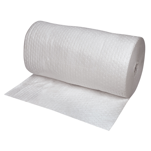 Premium Laminated (SMS) Sorbent Rolls, Mediumweight, 150' L x 30" W, 40 gal. Absorbancy Ontario Packaging