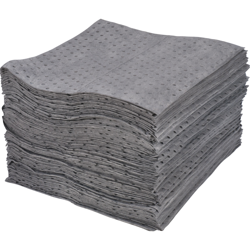 Premium Laminated (SMS) Sorbent Pads, Universal, 15" x 17", 25 gal. Absorbancy Ontario Packaging