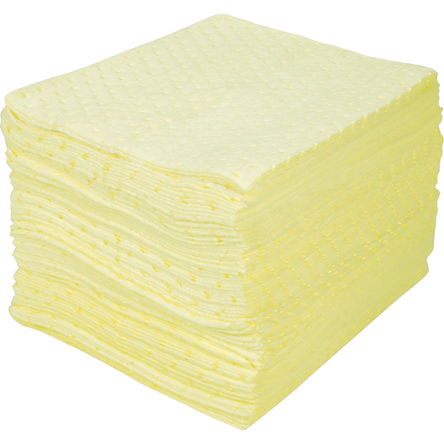 Feuilles absorbantes li&eacute;es de premi&egrave;re qualit&eacute;, Mati&egrave;res dangereuses, 15" x 18", 30 gal. d'absorption Ontario Packaging