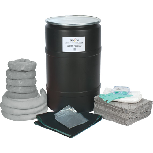 Spill Kit, Universal, Drum, 55 US gal. Absorbancy Ontario Packaging