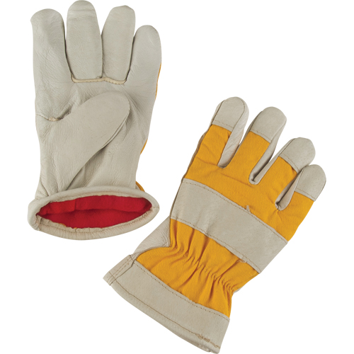 Premium Winter-Lined Work Gloves, 2X-Large, Grain Pigskin Palm, Foam Fleece Inner Lining Ontario Packaging