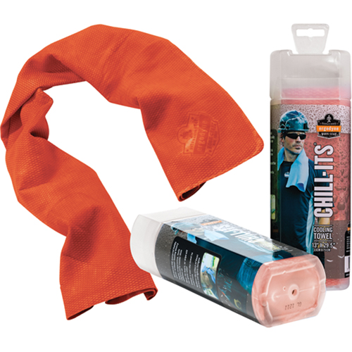 Chill-Its&reg; 6602 Cooling Towels, Hi-Vis Orange Ontario Packaging