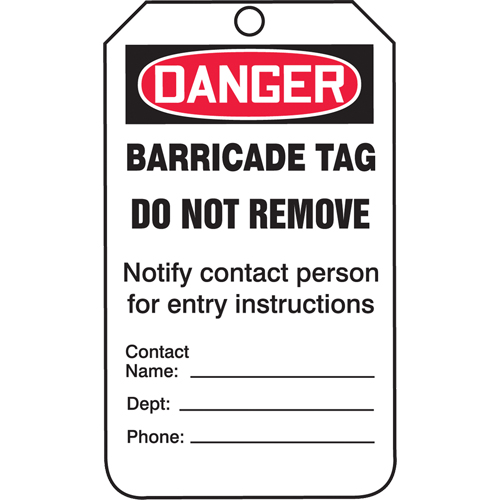 &eacute;tiquettes de s&eacute;curit&eacute;, Plastique, 3-1/4" la x 5-3/4" h, Anglais Ontario Packaging