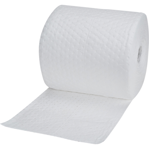 Industrial-Grade Fine Fibre Sorbent Rolls, Heavyweight, 150' L x 15" W, 35 Gal. Absorbancy Ontario Packaging