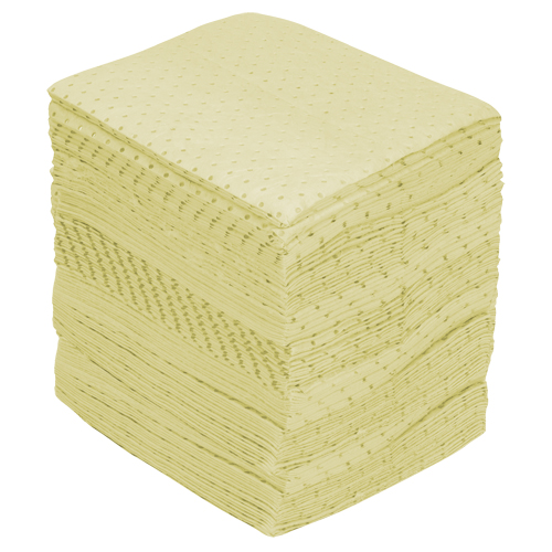 Industrial-Grade Fine Fibre Sorbent Pads, Hazmat, 15" x 17", 40 gal. Absorbancy Ontario Packaging
