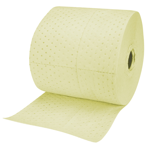 Industrial-Grade Fine Fibre Sorbent Rolls, Heavyweight, 150' L x 15" W, 35 Gal. Absorbancy Ontario Packaging