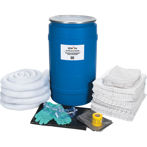 Spill Kit, Oil Only, Drum, 30 US gal. Absorbancy Ontario Packaging