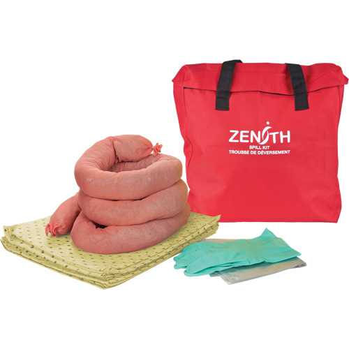 Trousse &eacute;conomique de lutte contre les d&eacute;versements, Mati&egrave;res dangereuses, Sac, Absorbance de 5 gal. US Ontario Packaging