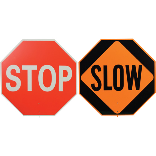 Double-Sided "Stop/Slow" Traffic Control Sign Ontario Packaging