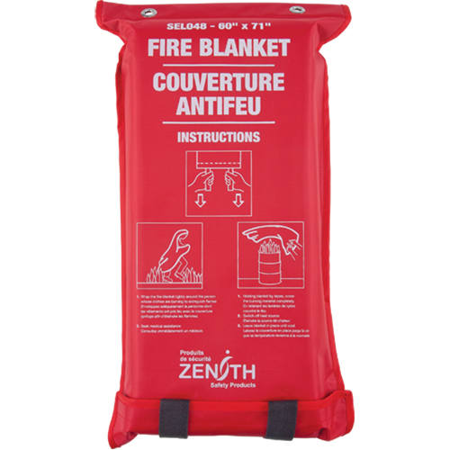 Couverture anti-feu, Fibre de verre, 60"la x 71"lo Ontario Packaging